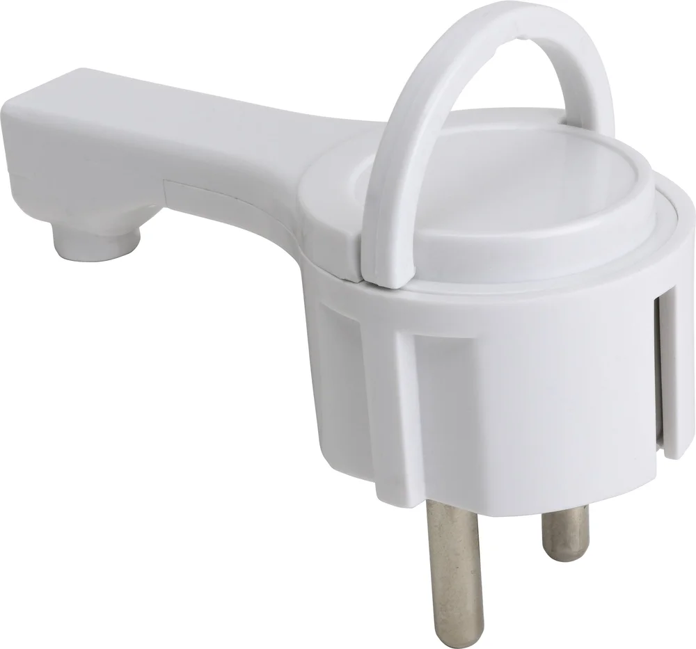 Gelia Støpsel Mini, lav & vinklet modell, jordet, hvit v:9515415 Gelia Støpsel Mini, lav & vinklet modell, jordet, hvit v:9515415