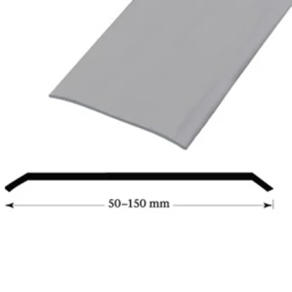 Terskel list rustfritt stål 130 mm 2 meter v:7840935