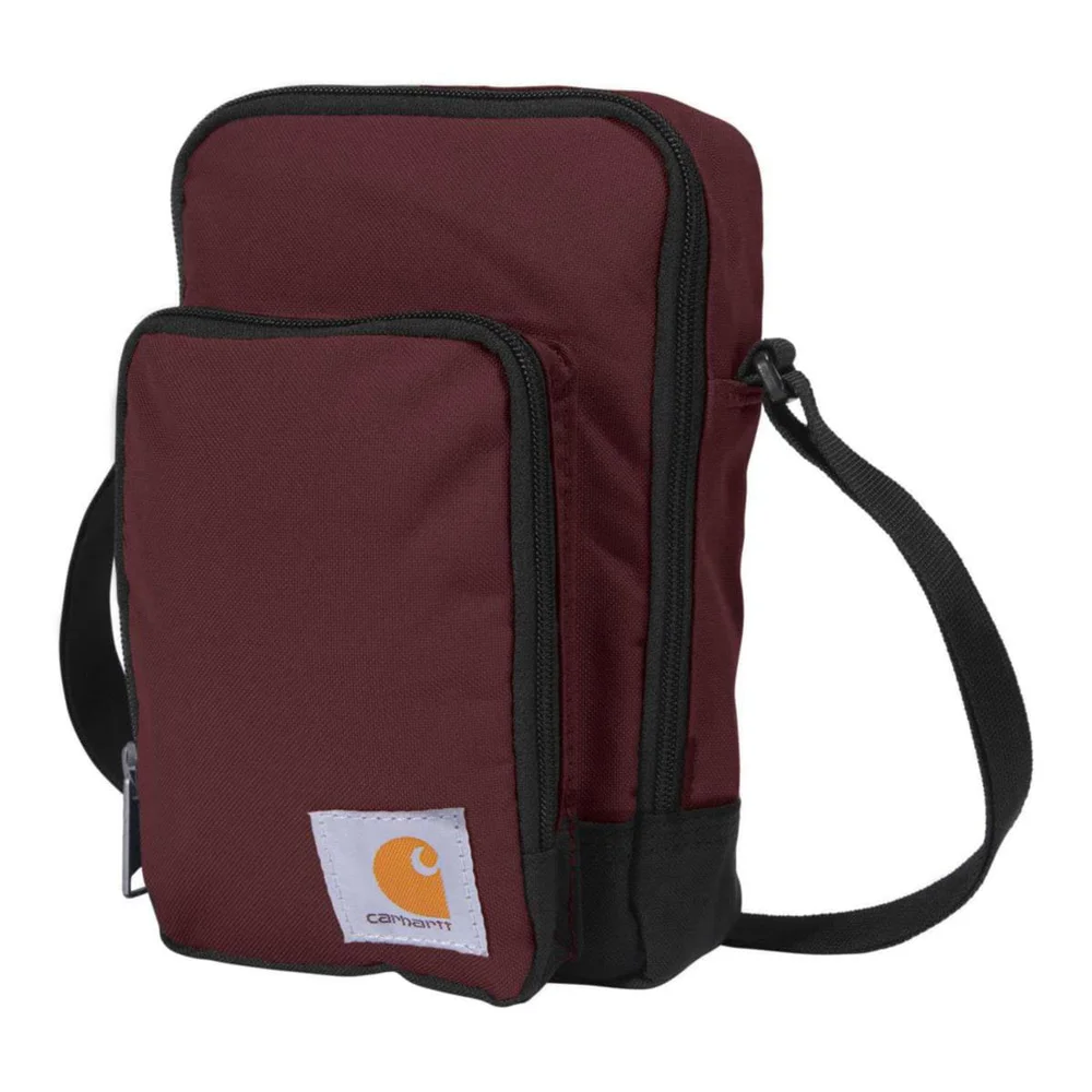 Carhartt Skulderveske med glidelås, vinrød. v:1999868