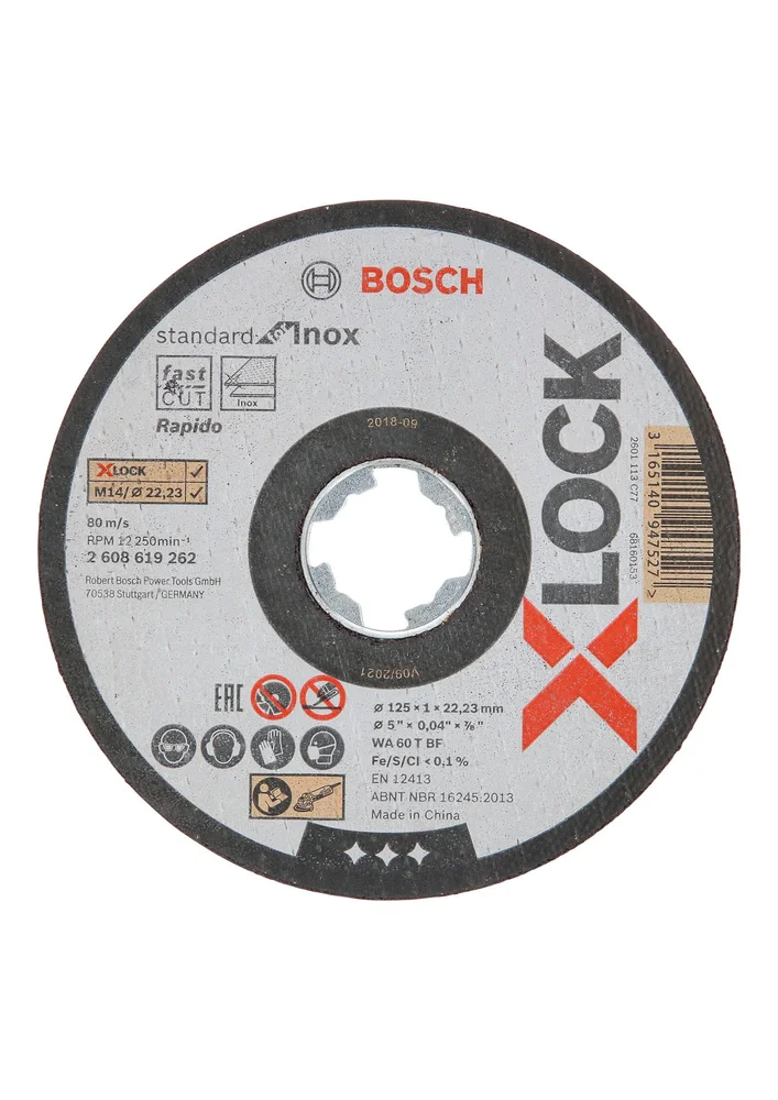 BOSCH KAPPESKIVE X-LOCK STDI 125X1,0 v:9662411