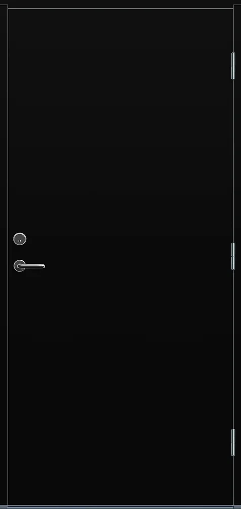 Ytterdør 100×200 Sola svart høyre v:4578352