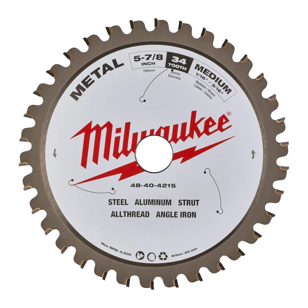 Milwaukee Sirkelsagblad for metall, 30T, 135x20 mm v:3515690