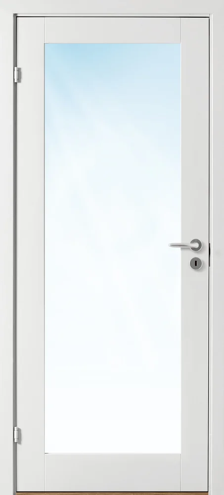 Innerdør Stil 1 med glass hvit 90×190 cm v:6439378 Innerdør Stil 1 med glass hvit 90×190 cm v:6439378
