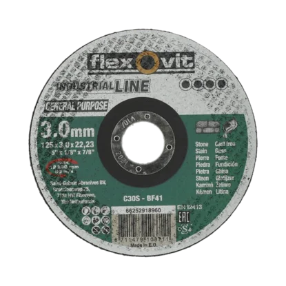 Kappeskive stein 125×3 f flexovit stein c30s v:7069508 Kappeskive stein 125×3 f flexovit stein c30s v:7069508