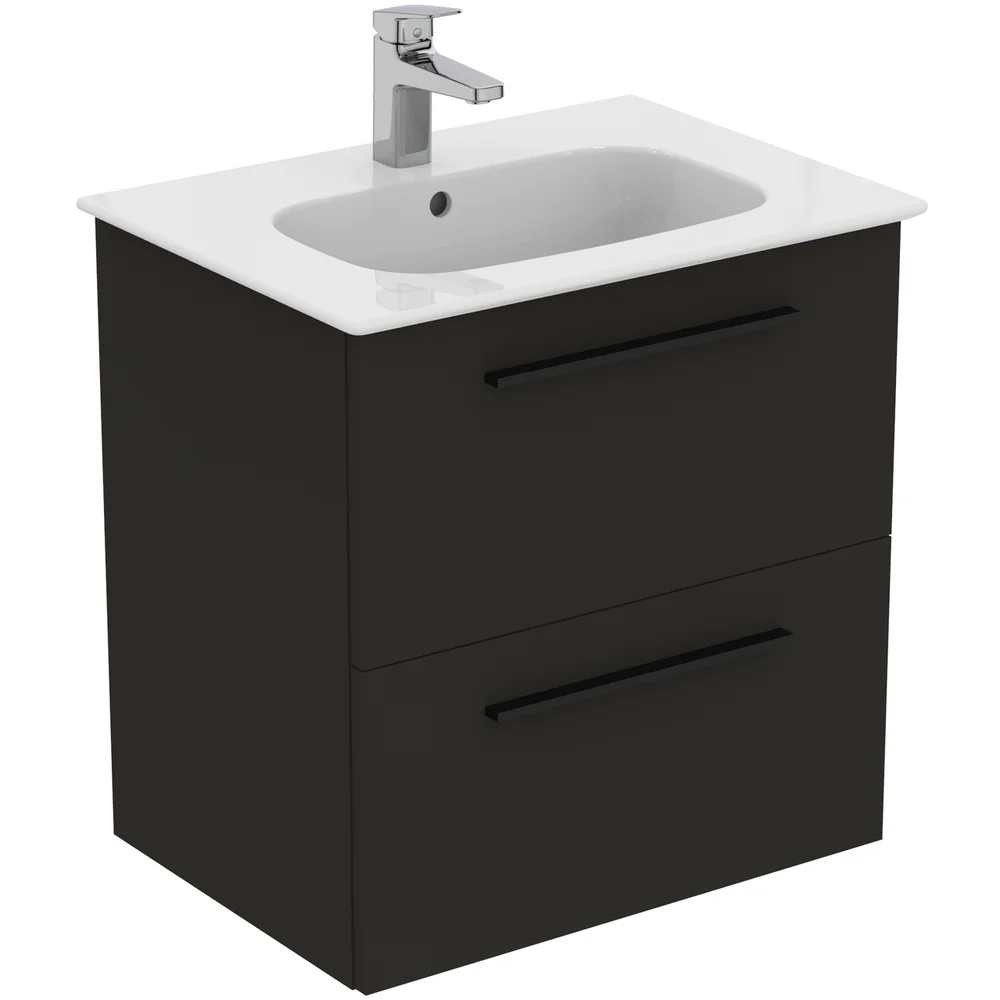 IDEAL STANDARD I.LIFE A BADEROMSMØBEL 640X460 CARBON GREY M/SORT HÅNDTAK v:3757396 IDEAL STANDARD I.LIFE A BADEROMSMØBEL 640X460 CARBON GREY M/SORT HÅNDTAK v:3757396