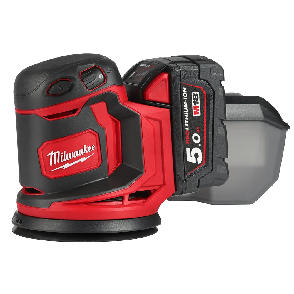 Milwaukee Excentersliper M18 BOS125-502B v:6067817 Milwaukee Excentersliper M18 BOS125-502B v:6067817