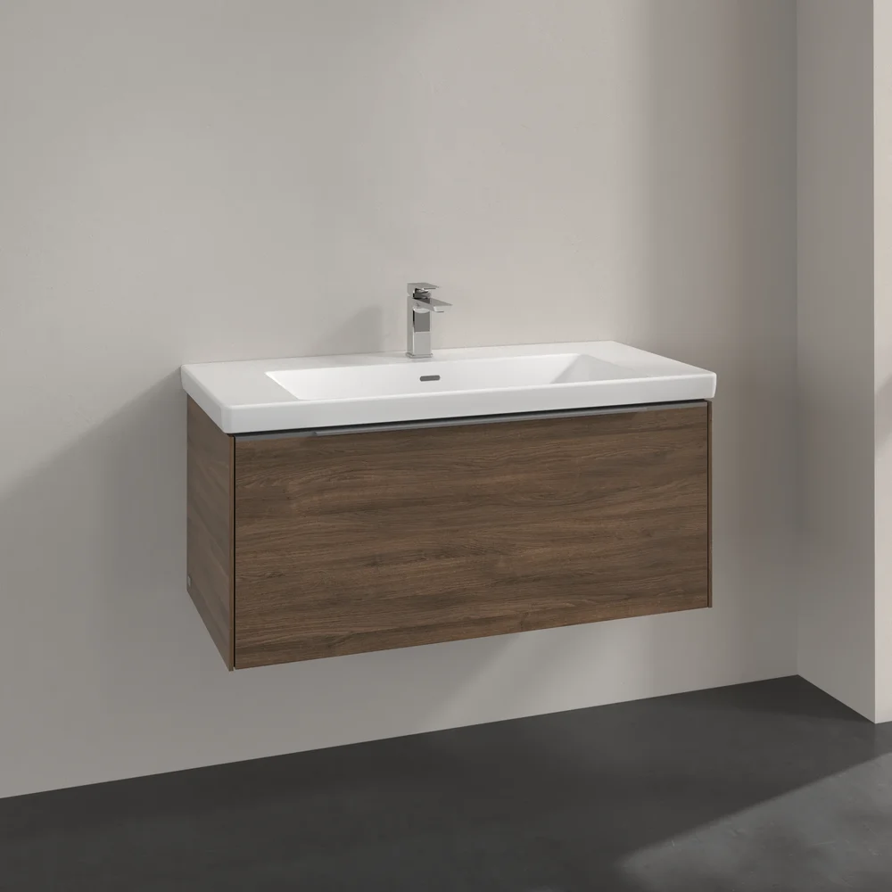 V&B SUBWAY 3.0 SERVANTSKAP 97X42 ARIZONA OAK HÅNDTAK I KROM v:3909104