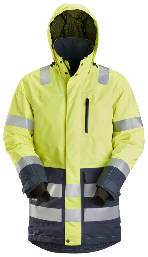 Arbeidsparkas high-vis gul/mørk grå str 3XL v:9141665 Arbeidsparkas high-vis gul/mørk grå str 3XL v:9141665
