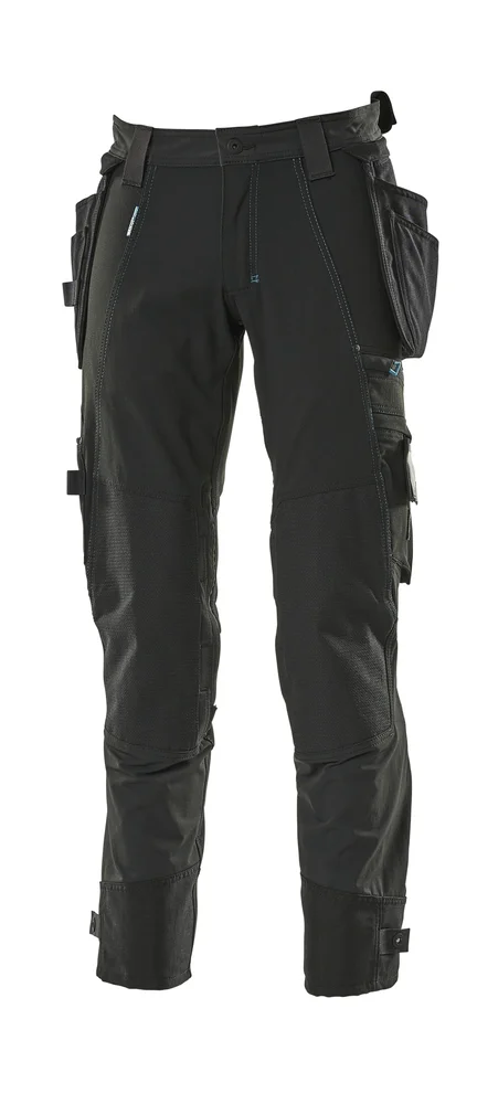 Arbeidsbukse med avtagbare hengelommer 82 cm C62 svart v:4005448 Arbeidsbukse med avtagbare hengelommer 82 cm C62 svart v:4005448