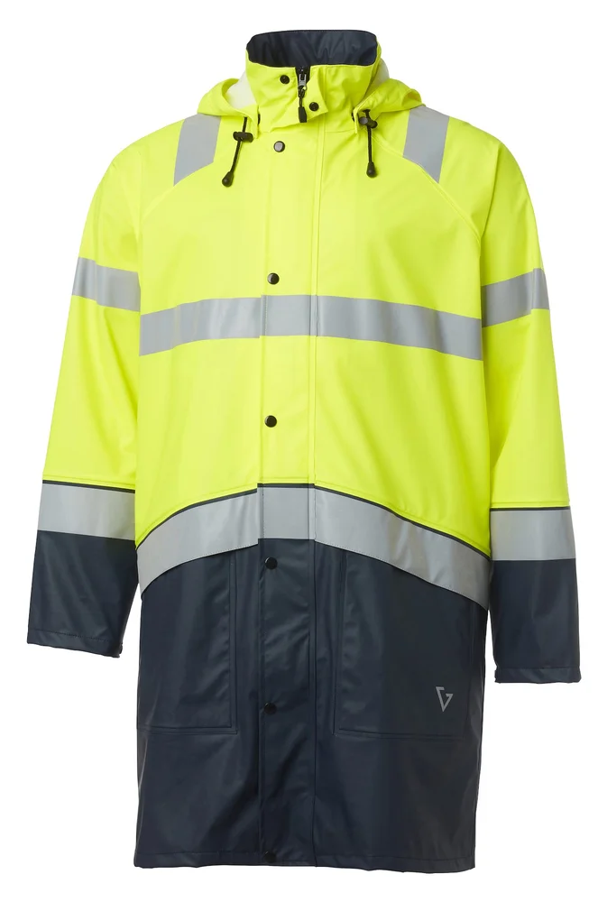 GESTO REGNJAKKE ESSENTIAL G328 100CM KL3 GUL MARINBLÅ v:7563829