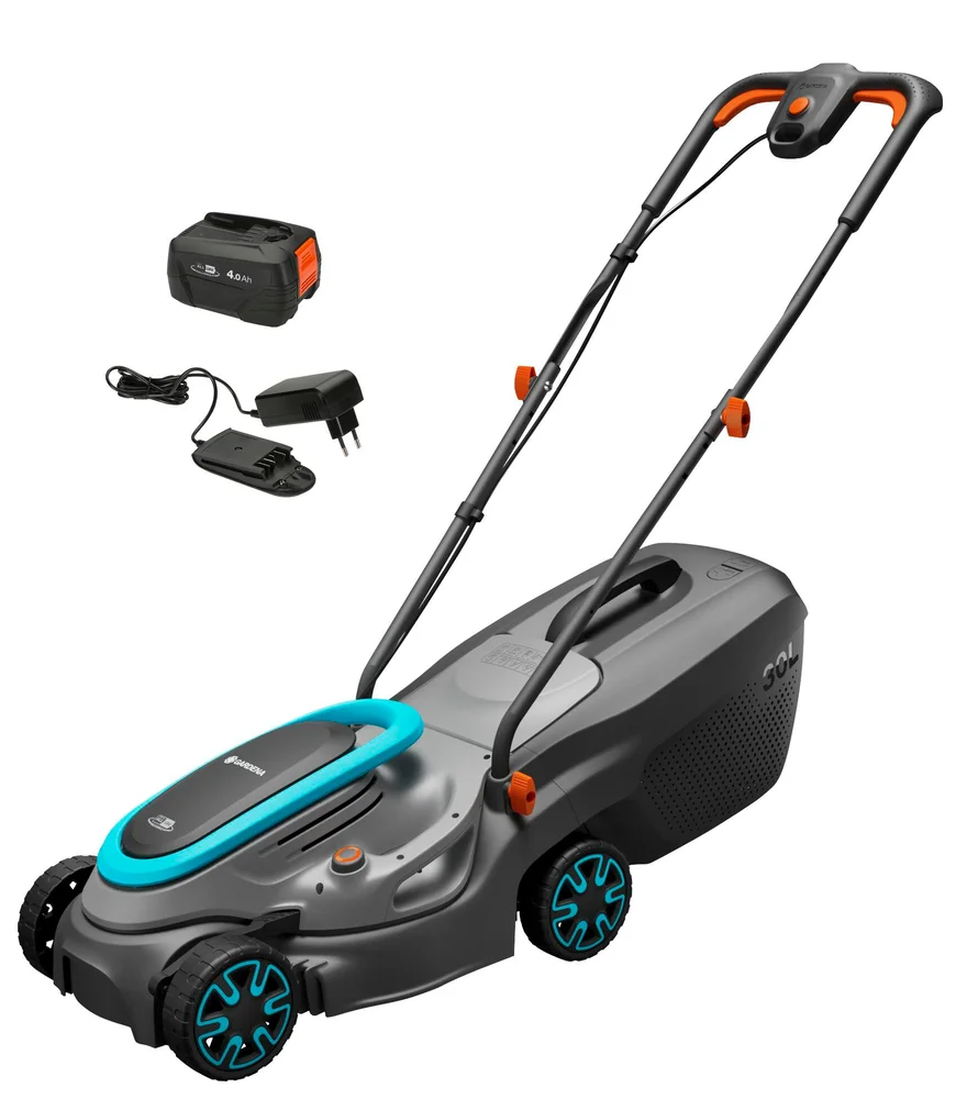 Gardena Gressklipper Powermax 32/18V P4A, komplett med batteri og lader. v:9628870