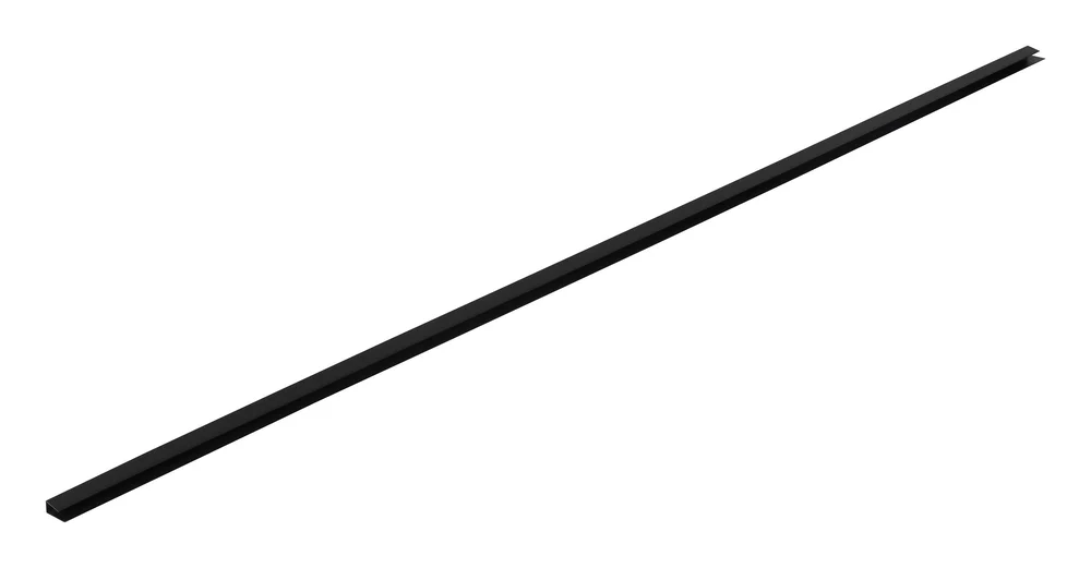 PELA Ändavslut till garagepanel, svart, 2440 mm v:6388634