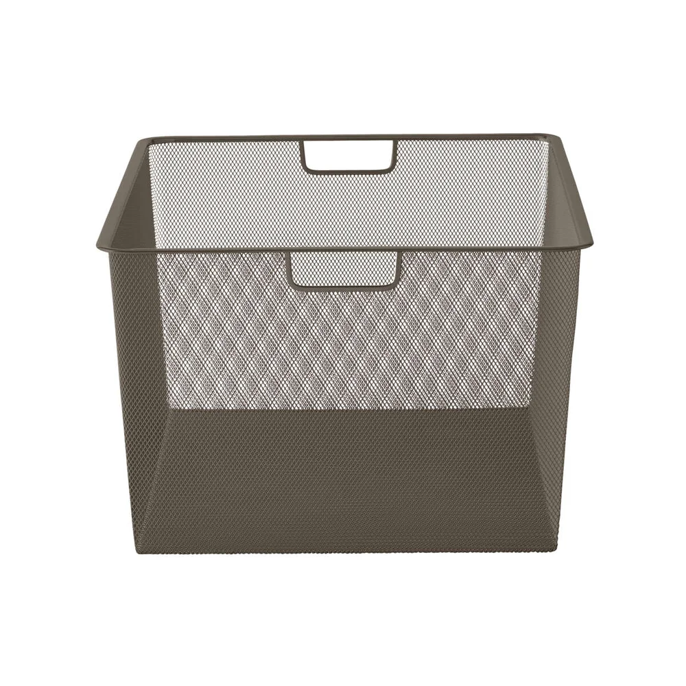 Elfa Klikk-inn graphite H28 cm meshkurv for uttrekksramme v:2411805 Elfa Klikk-inn graphite H28 cm meshkurv for uttrekksramme v:2411805