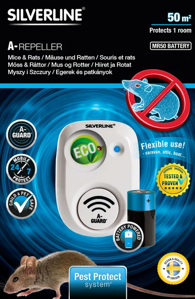 AVSKREKKER MUS OG ROTTE 50 BATTERI v:3809521