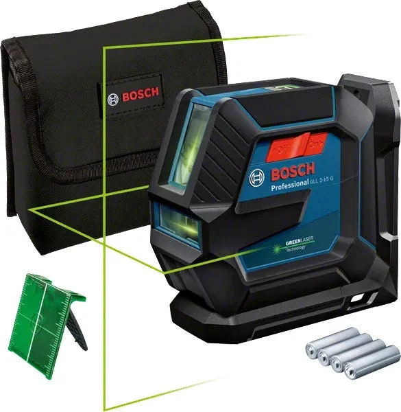 BOSCH LINJELASER GRØNN GLL 2-15/LB10 v:4782821