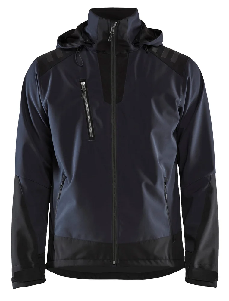 SOFTSHELLJAKKE 4749 2513 MØRKMARINE/SVART v:9585735