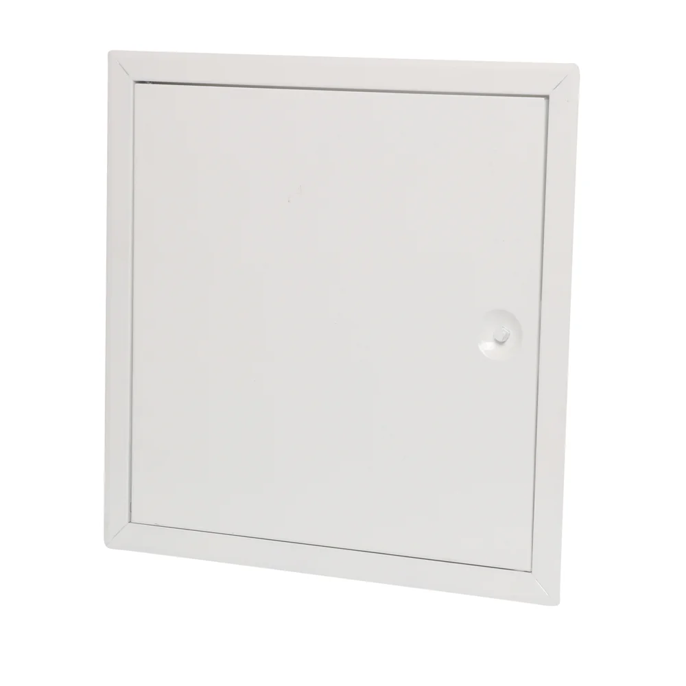 Inspeksjonsluke 300 x 300 mm hvit stål v:6831377