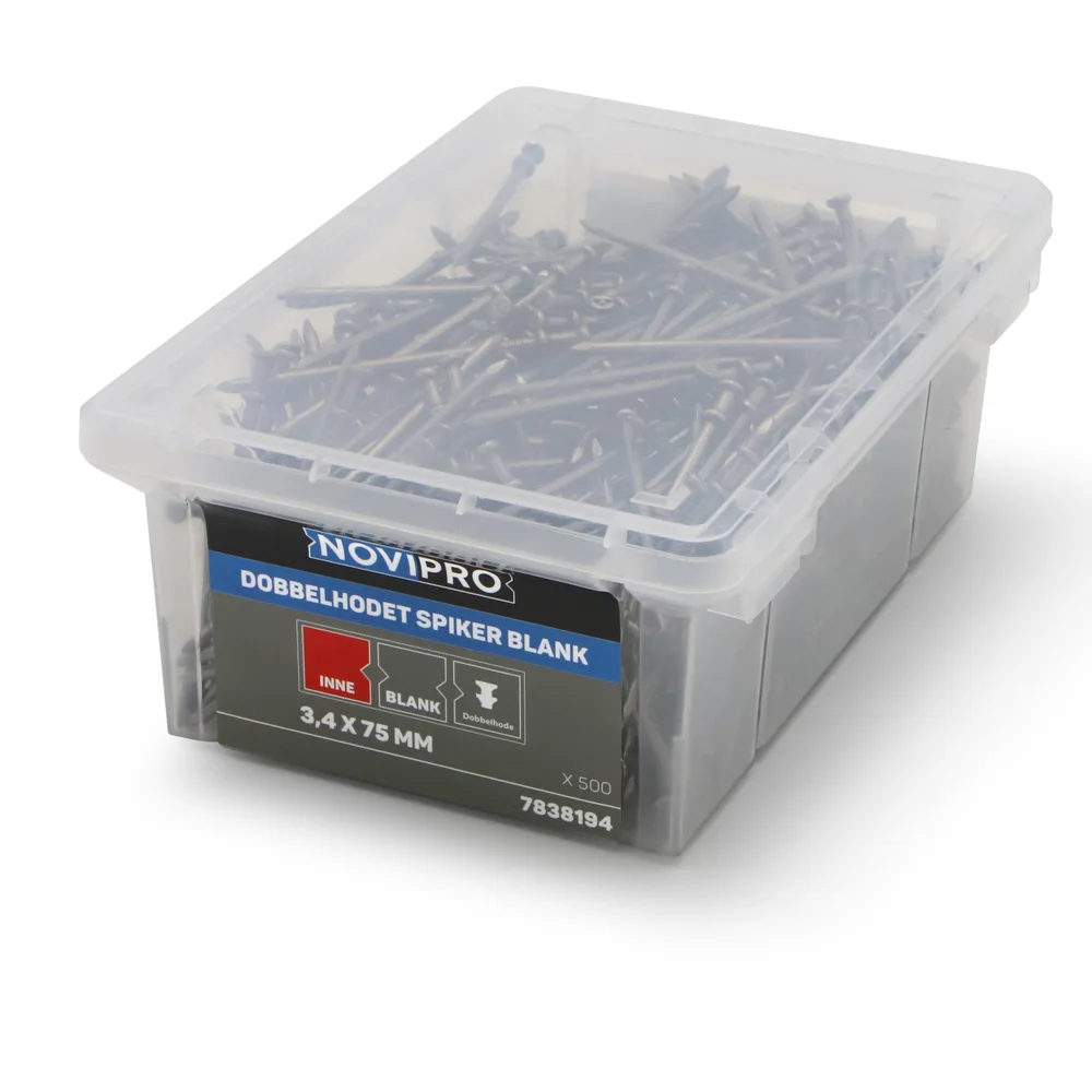 Spiker dobbelthodet 3,4×75 mm 500 stk v:8802037