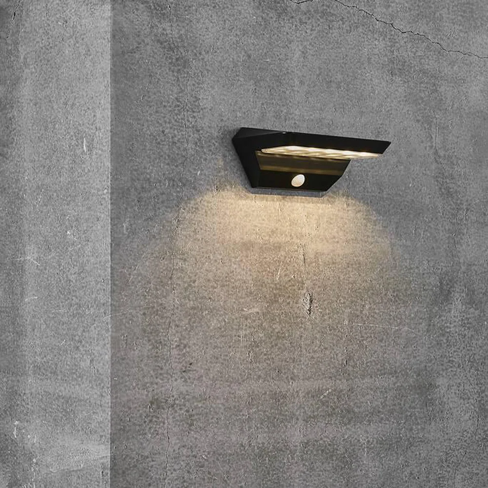 NORDLUX AGENA SOLDREVET VEGGLAMPE LED SORT v:9596466