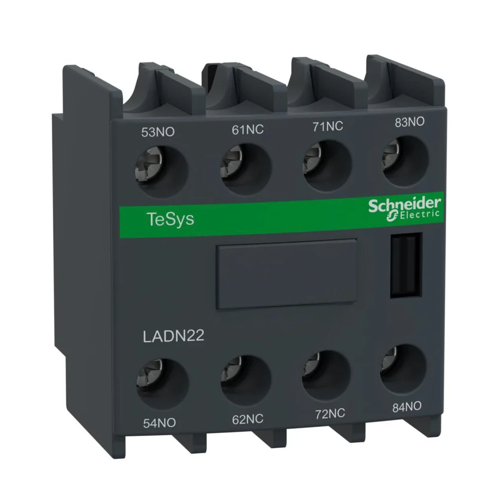 Schneider Electric Hjelpekontaktblokk front- og sidemontert med skrueanslutning LAD v:2022783