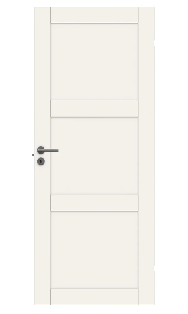 Dør unique 03l 8x21 klassisk hvit malt moderne fyllingsdør v:4464816