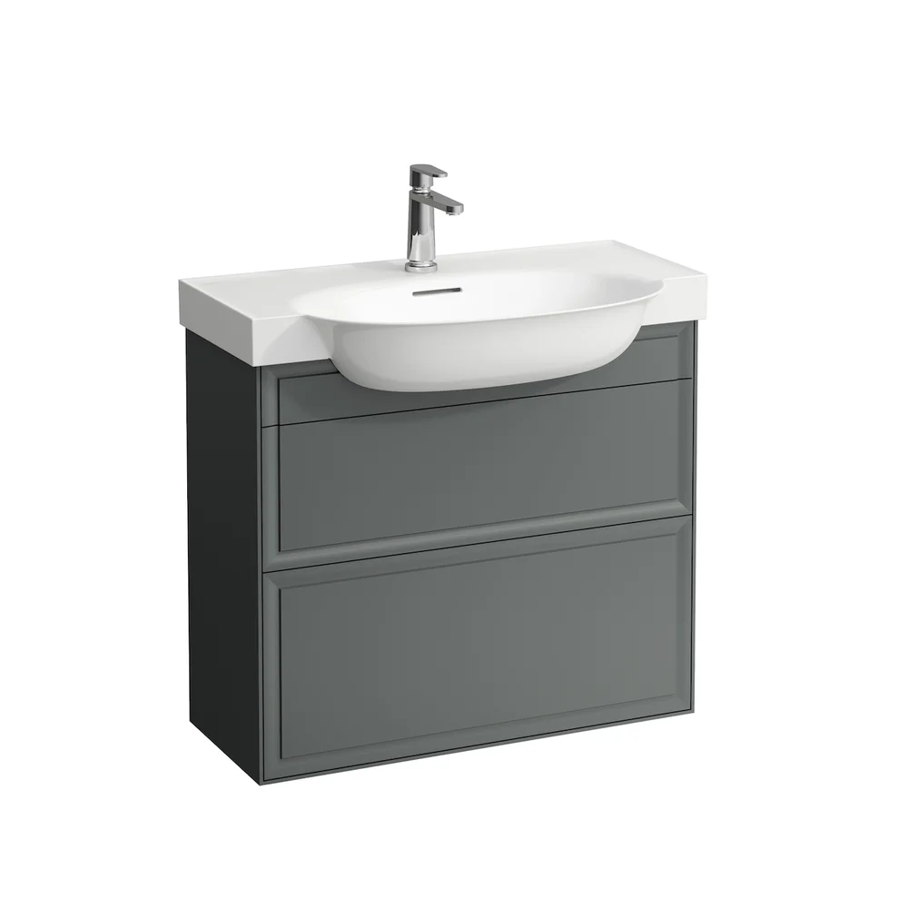 LAUFEN NEW CLASSIC SERVANTSKAP 80 CM 2 SKUFFER TRAFIKKGRÅ v:6078090 LAUFEN NEW CLASSIC SERVANTSKAP 80 CM 2 SKUFFER TRAFIKKGRÅ v:6078090