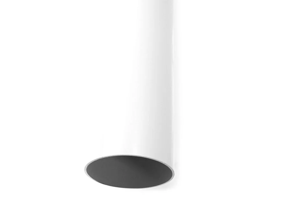Nedløpsrør til takrenner 75 mm x 3 meter hvit v:4899609